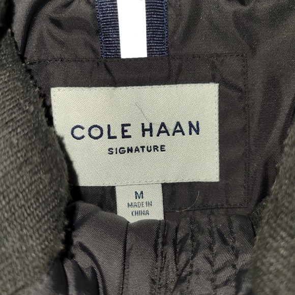 Cole Haan Signature Quilted Full Zip Jacket Men's Size Medium Black - Picture 3 of 10